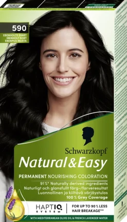 SCHWARZKOPF NATURAL&EASY HIUSVÄRI 590 EBENPUU MUSTA