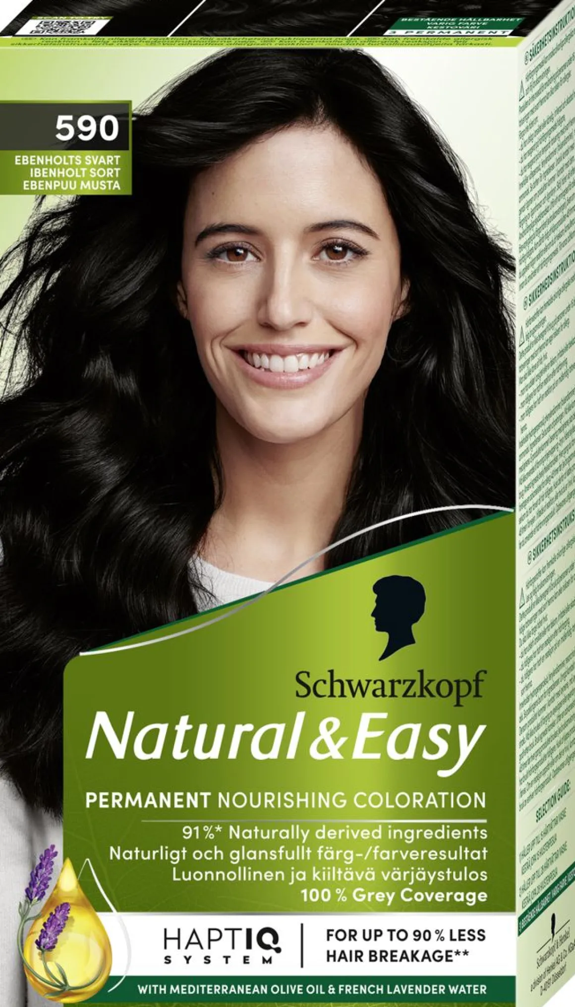 SCHWARZKOPF NATURAL&EASY HIUSVÄRI 590 EBENPUU MUSTA
