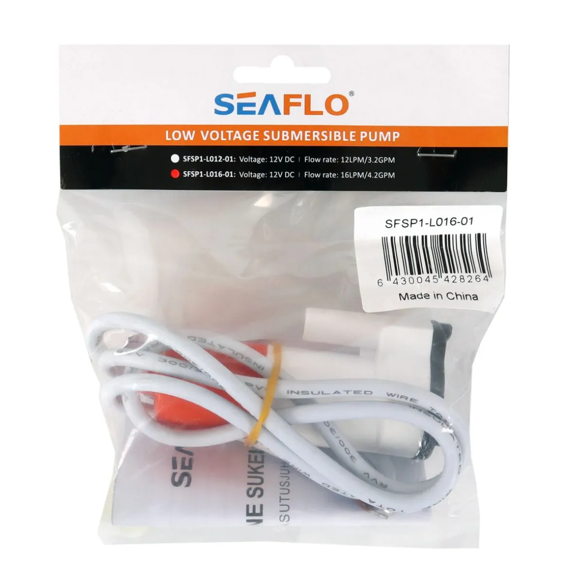 SEAFLO UPPOPUMPPU 12V, 16L/MIN