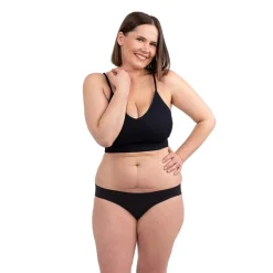 SELENACARE KUUKAUTISALUSHOUSUT SAUMATON MUSTA L-XXL