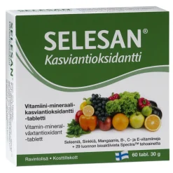 SELESAN KASVISANTIOKSIDANTTI 60 KPL