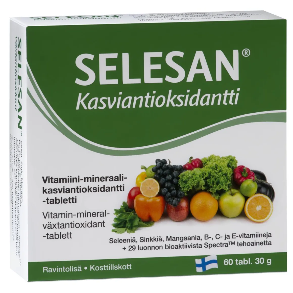 SELESAN KASVISANTIOKSIDANTTI 60 KPL