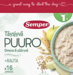 SEMPER HEDELMÄINEN TÄYSJYVÄPUUROJAUHE 1V 530 G