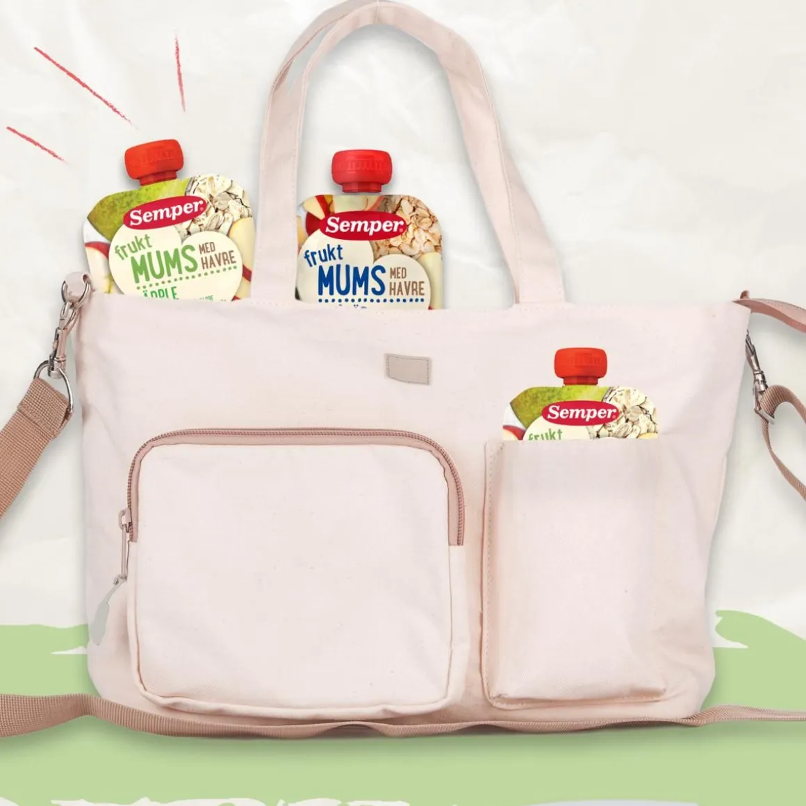 SEMPER FRUKTMUMS MUSTIKKA & KAURA 110 G
