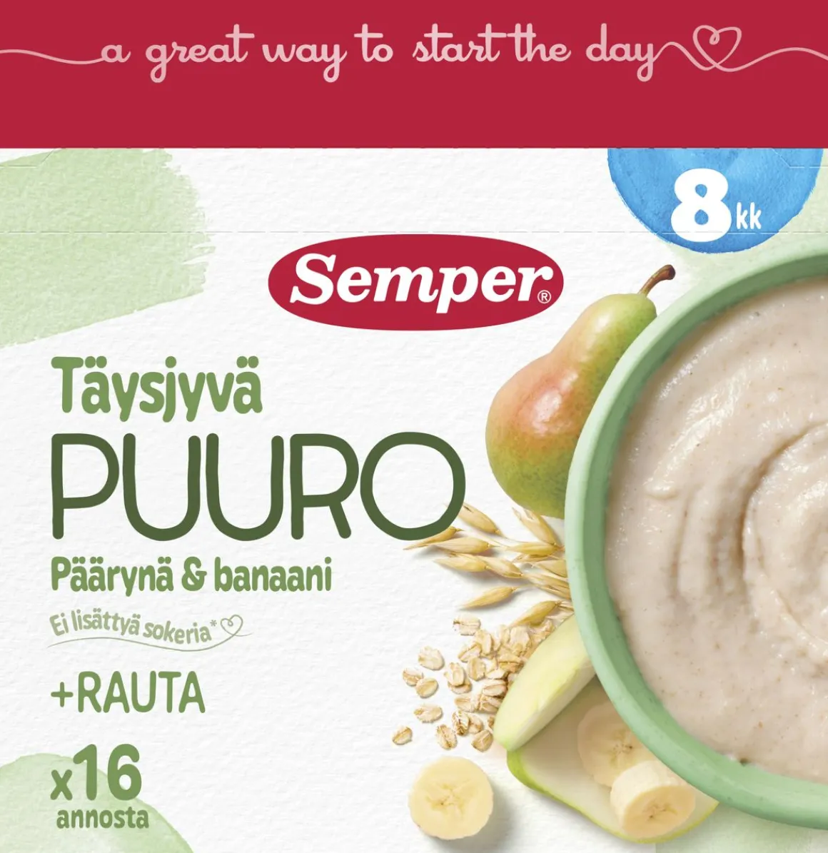 SEMPER HEDELMÄPUURO 8KK PÄÄRYNÄ BANAANI 480 G