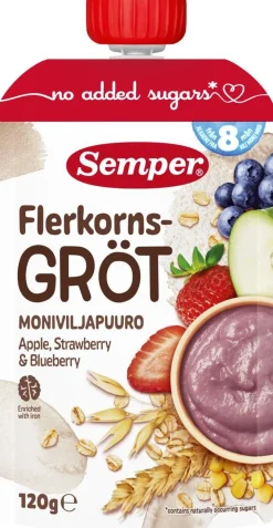 SEMPER MONIVILJAPUURO OMENA, MANSIKKA & MUSTIKKA 8KK 120 G
