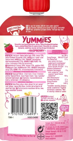 SEMPER SEMPER YUMMIES RASPBERRY 120 G