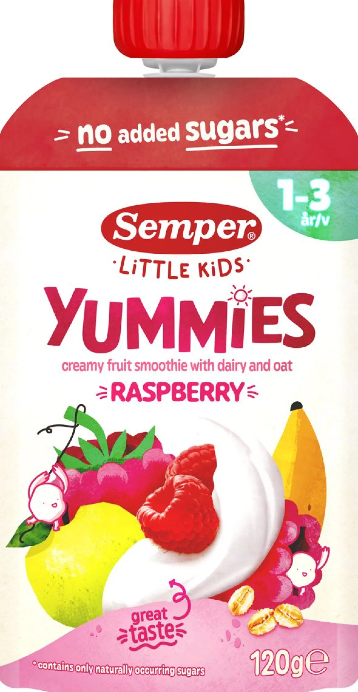 SEMPER SEMPER YUMMIES RASPBERRY 120 G