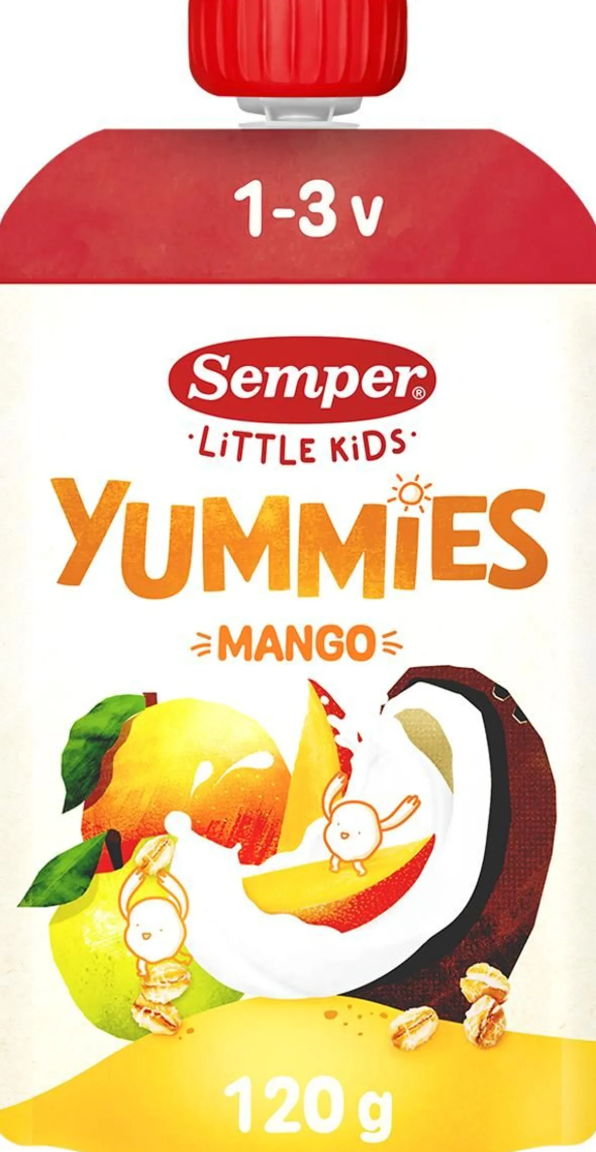 SEMPER SEMPER YUMMIES SMOOTHIE 1-3V MANGO 120 G