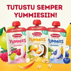 SEMPER SEMPER YUMMIES SMOOTHIE 1-3V MUSTIKKA 120 G