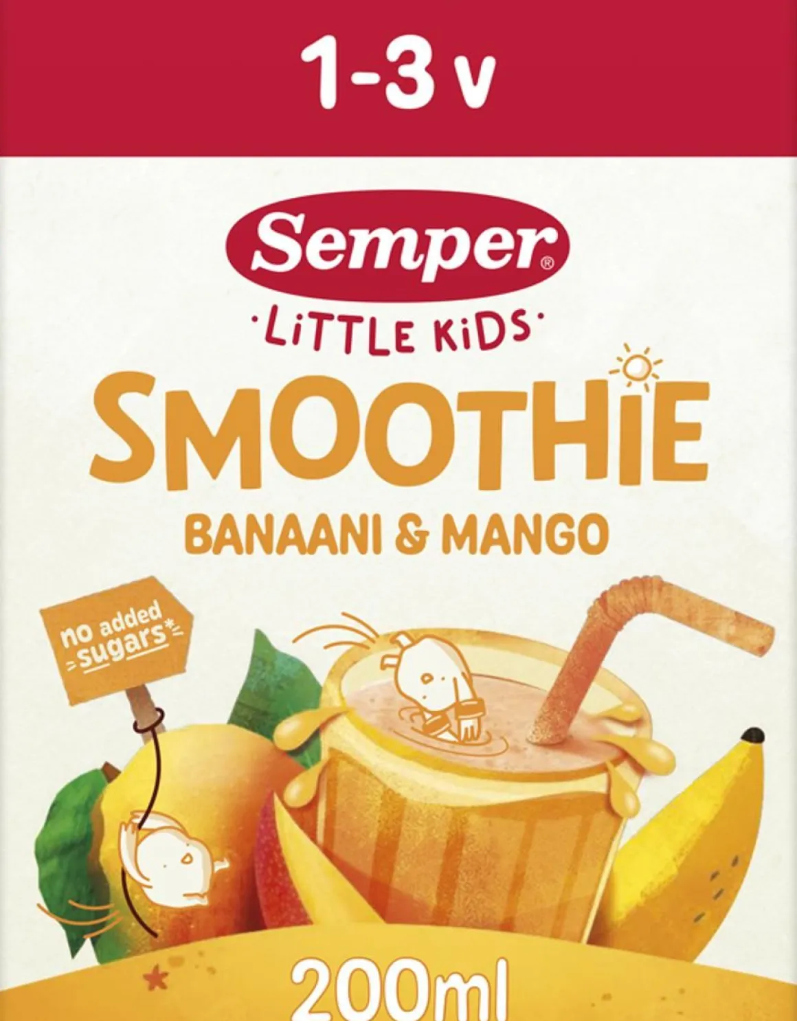 SEMPER SMOOTHIE BANAANI-MANGO 1V 200 ML