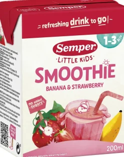 SEMPER SMOOTHIE BANAANI-MANSIKKA 1V 200 ML