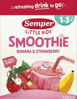 SEMPER SMOOTHIE BANAANI-MANSIKKA 1V 200 ML