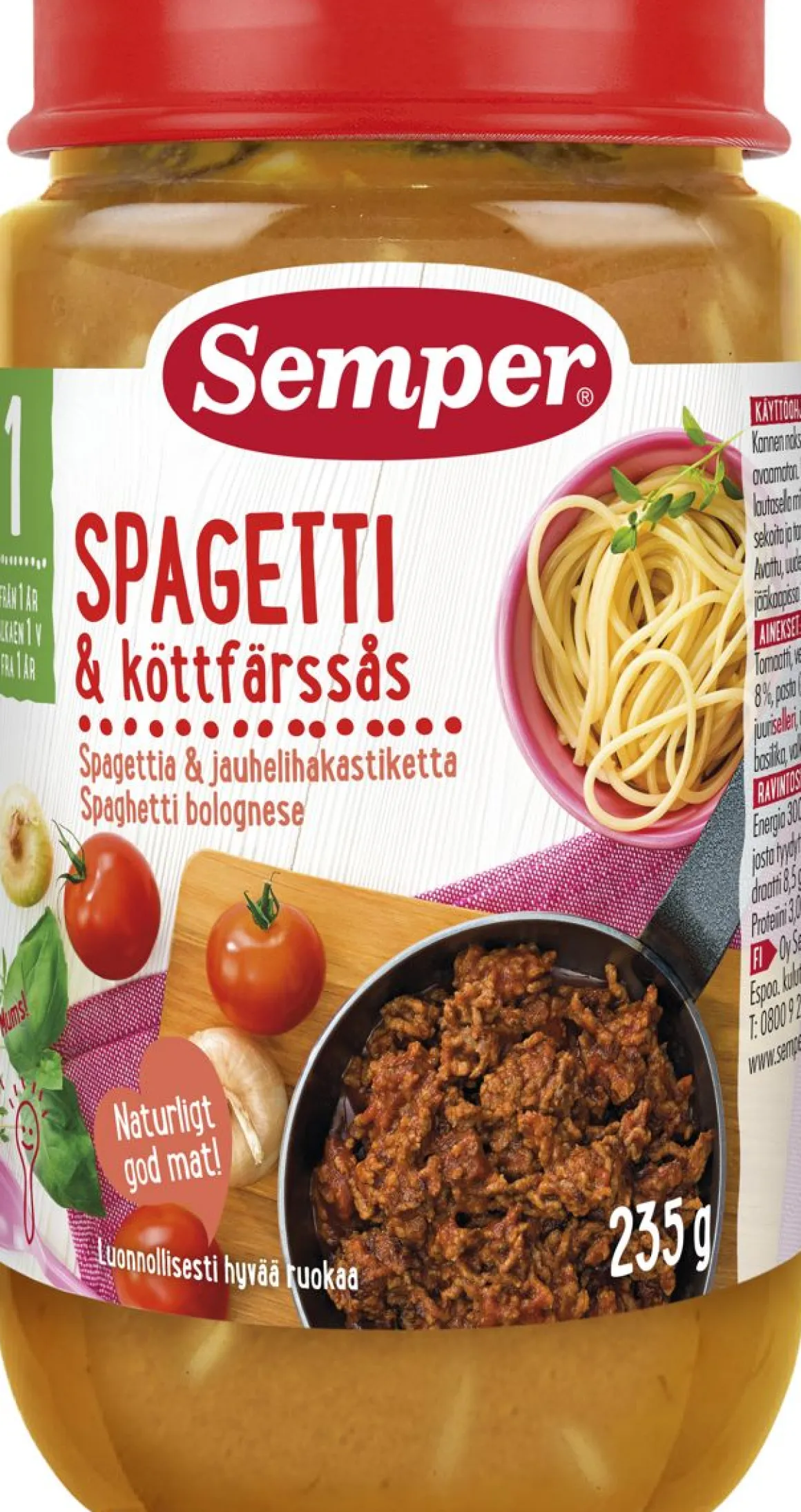 SEMPER SPAGETTIA JA JAUHELIHAKAS 1V 235 G
