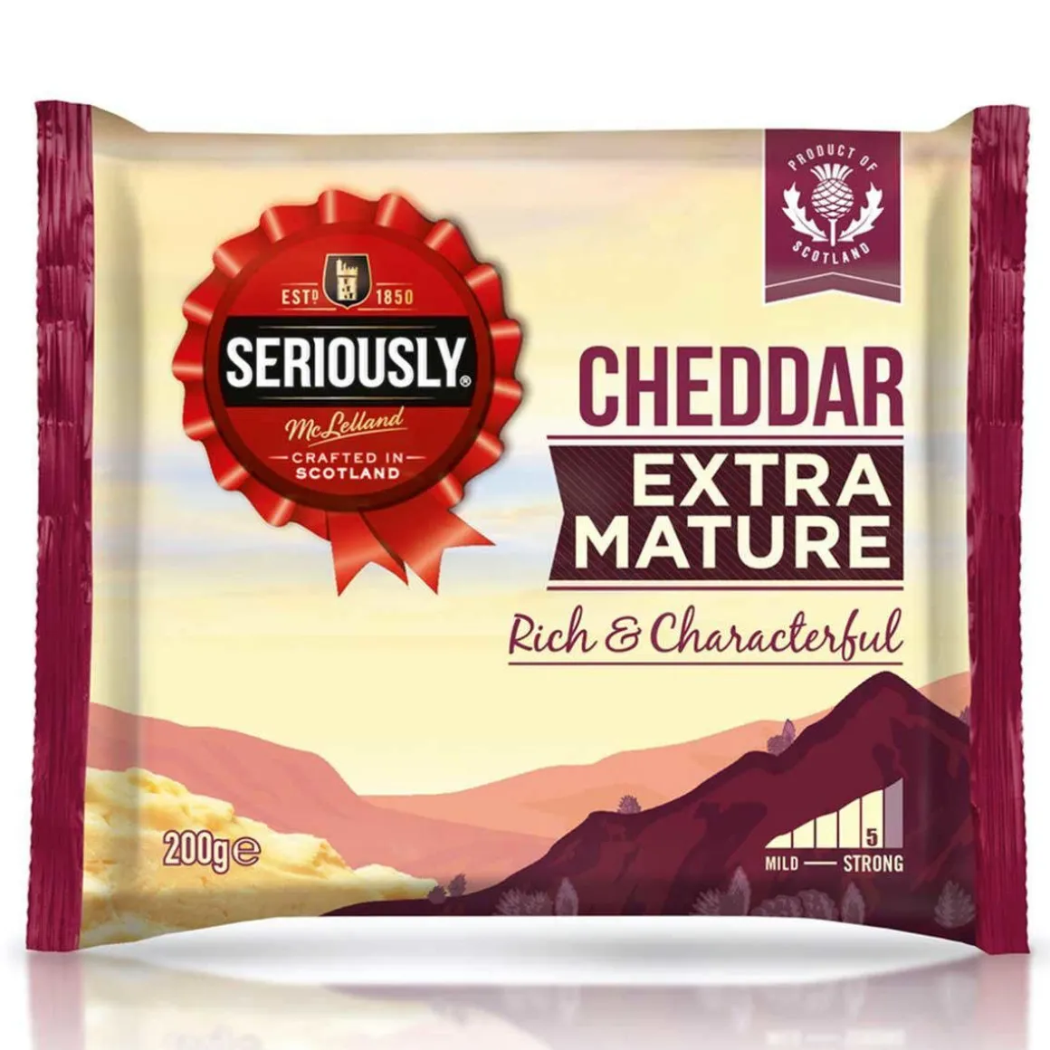SERIOUSLY EXTRA MATURE WHITE CHEDDAR 200 G