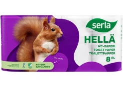 SERLA HELLÄ WC-PAPERI 8RL VALKOINEN 8 KPL