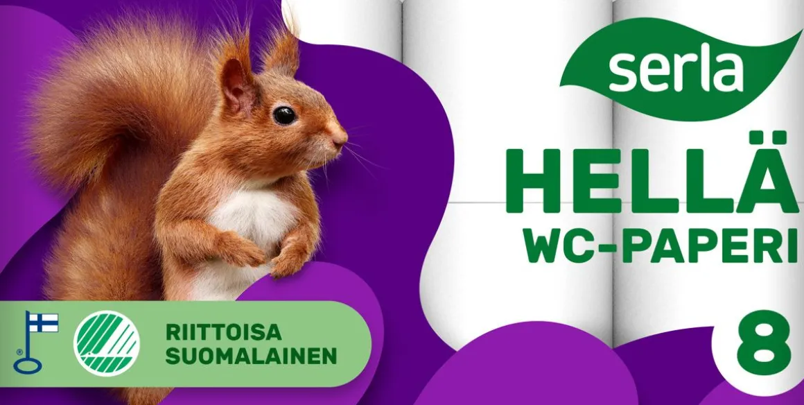 SERLA HELLÄ WC-PAPERI 8RL VALKOINEN 8 KPL