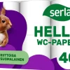SERLA SÄKKI HELLÄ WC-PAPERI VALKOINEN 40RL 40 KPL