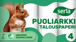 SERLA TALOUSPAPERI PUOLIARKKI 4RL 4 KPL