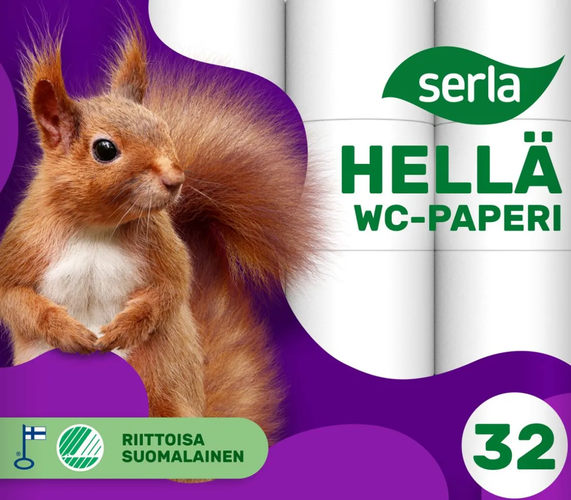 SERLA HELLÄ WC-PAPERI 32RL VALKOINEN 32 KPL
