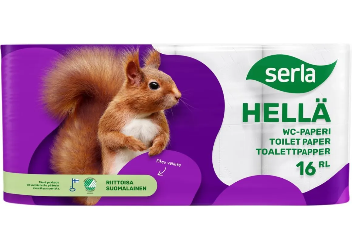 SERLA HELLÄ WC-PAPERI 16RL VALKOINEN 16 KPL