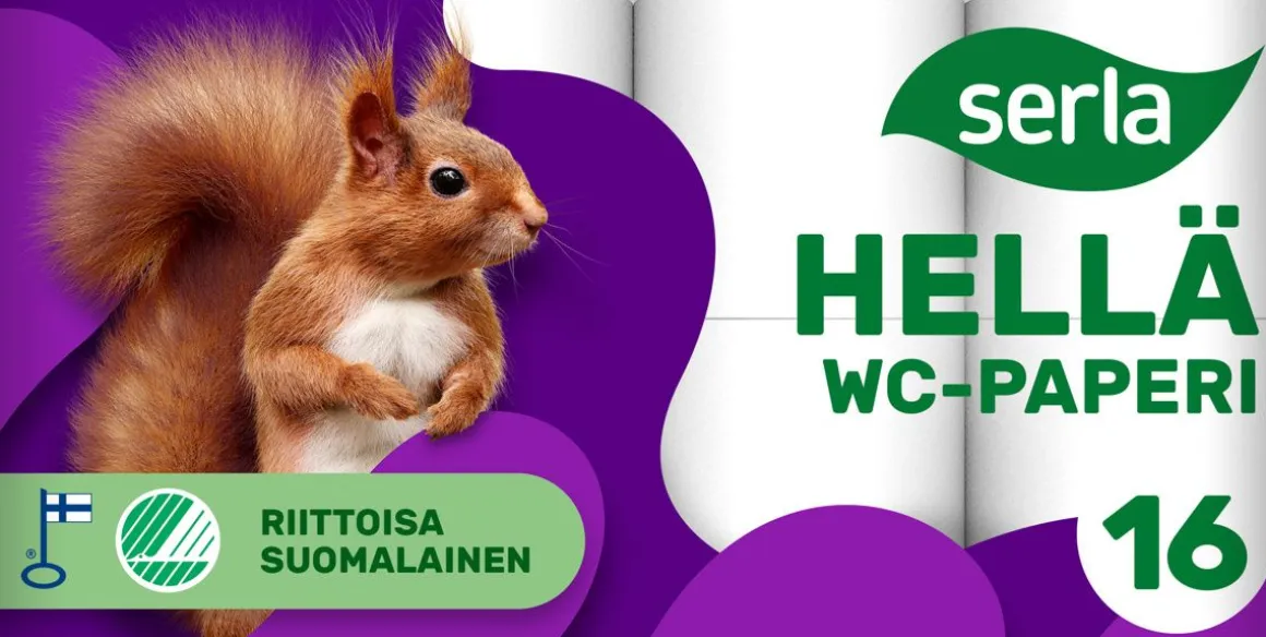 SERLA HELLÄ WC-PAPERI 16RL VALKOINEN 16 KPL