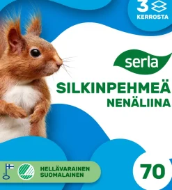 SERLA NENÄLIINA SILKINPEHMEÄ 70KPL 70 KPL
