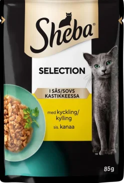 SHEBA ANNOSP. SELECTION KANAA KASTIKKEESSA 85 G