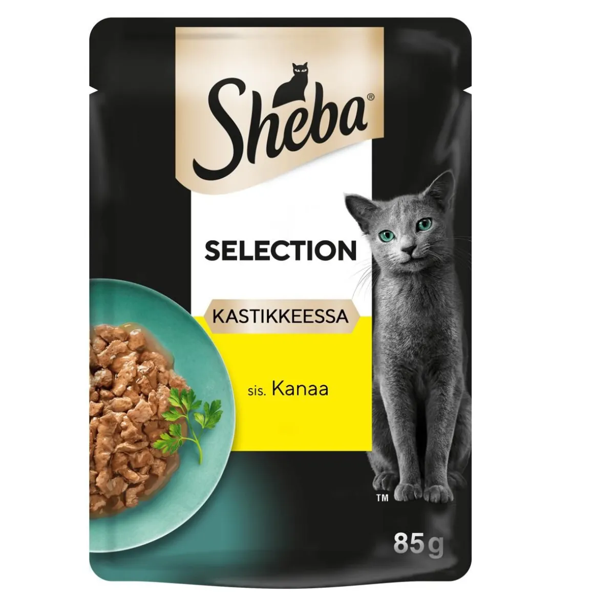 SHEBA ANNOSP. SELECTION KANAA KASTIKKEESSA 85 G