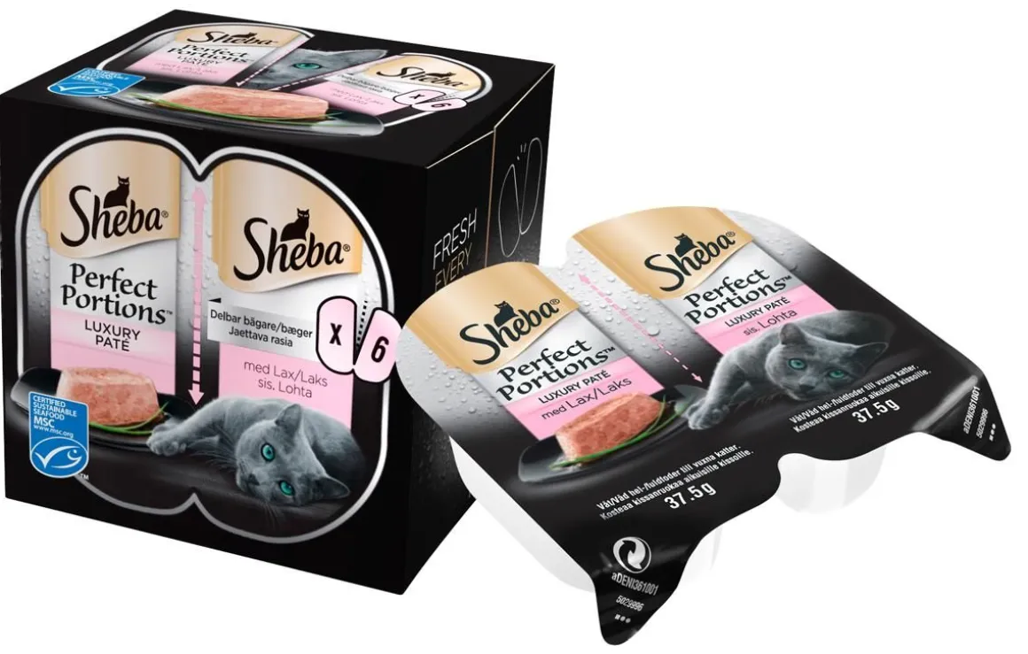 SHEBA RASIA PERFECT PORTIONS 3*75G LOHTA 225 G
