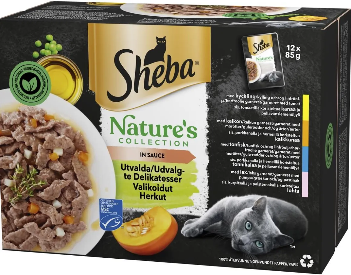 SHEBA ANNOSP. NATURE'S COLLECTION KASTIKELAJ. 12*85G 1,02 KG