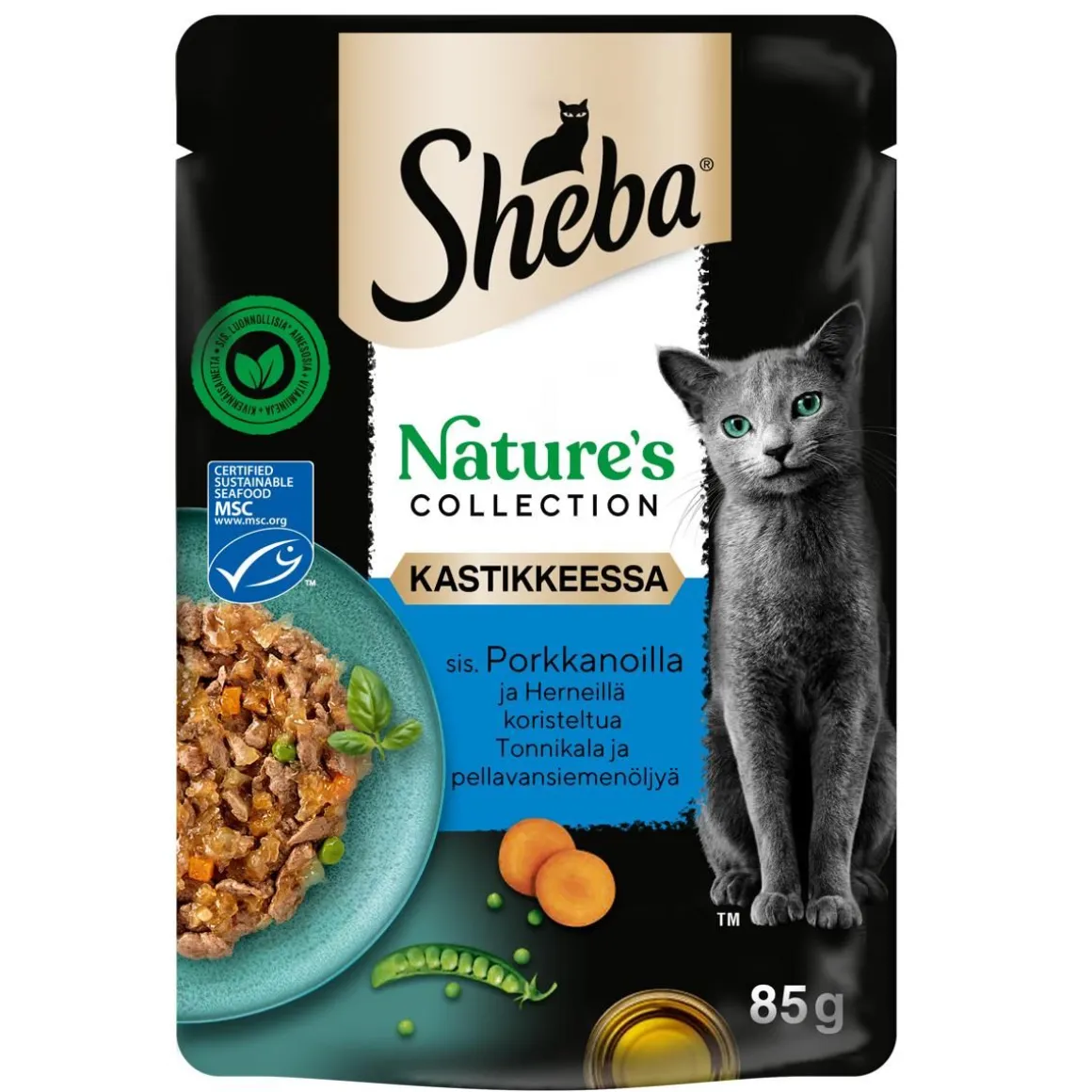 SHEBA ANNOSP. NATURE'S COLLECTION TONNIKALAA KASTIKKEESSA 85 G