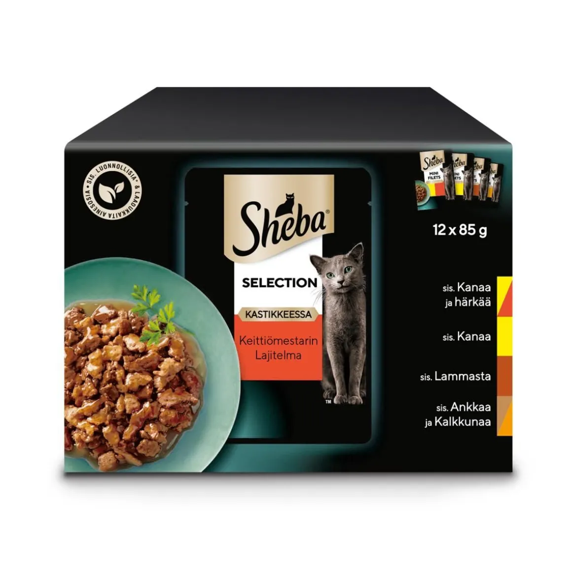 SHEBA ANNOSP. SELECT SLICES KASTIKELAJ. 12*85G 1,02 KG