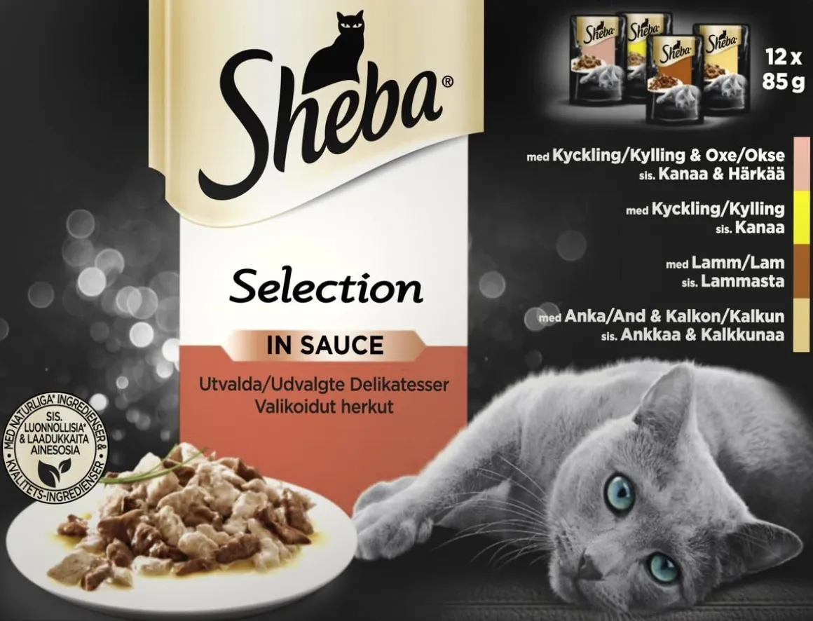 SHEBA ANNOSP. SELECT SLICES KASTIKELAJ. 12*85G 1,02 KG