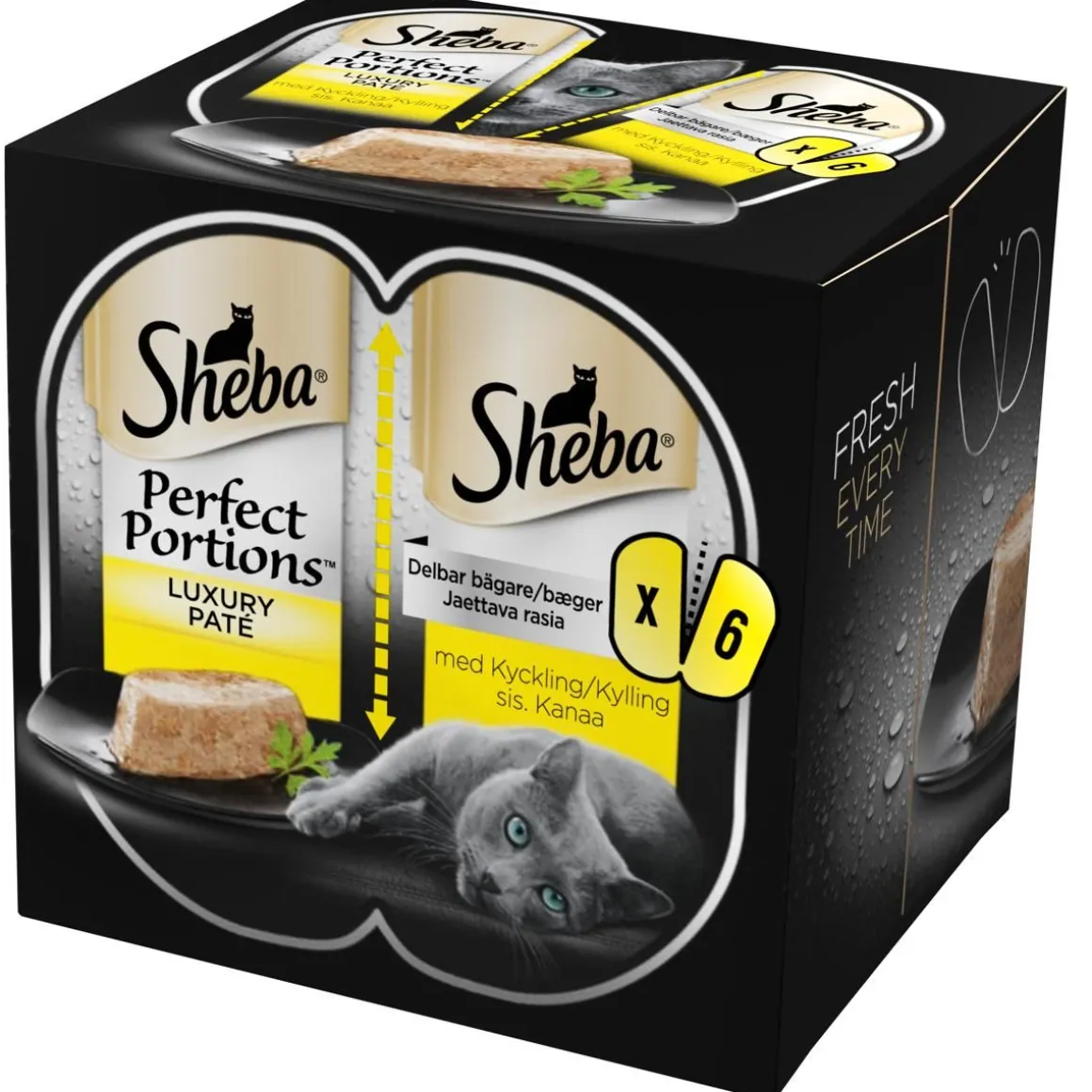 SHEBA RASIA PERFECT PORTIONS 3*75G KANAA 225 G