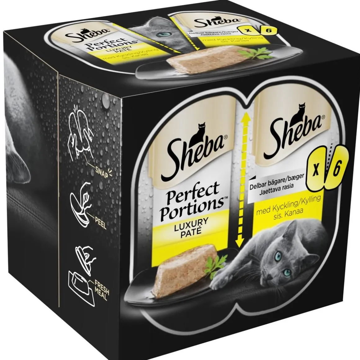 SHEBA RASIA PERFECT PORTIONS 3*75G KANAA 225 G