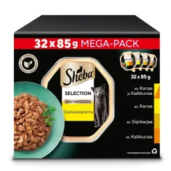 SHEBA RASIA SELECT SLICES 32*85G SIIPIKARJAA KASTIKKEESSA LE 2,72 KG