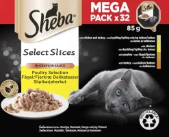 SHEBA RASIA SELECT SLICES 32*85G SIIPIKARJAA KASTIKKEESSA LE 2,72 KG