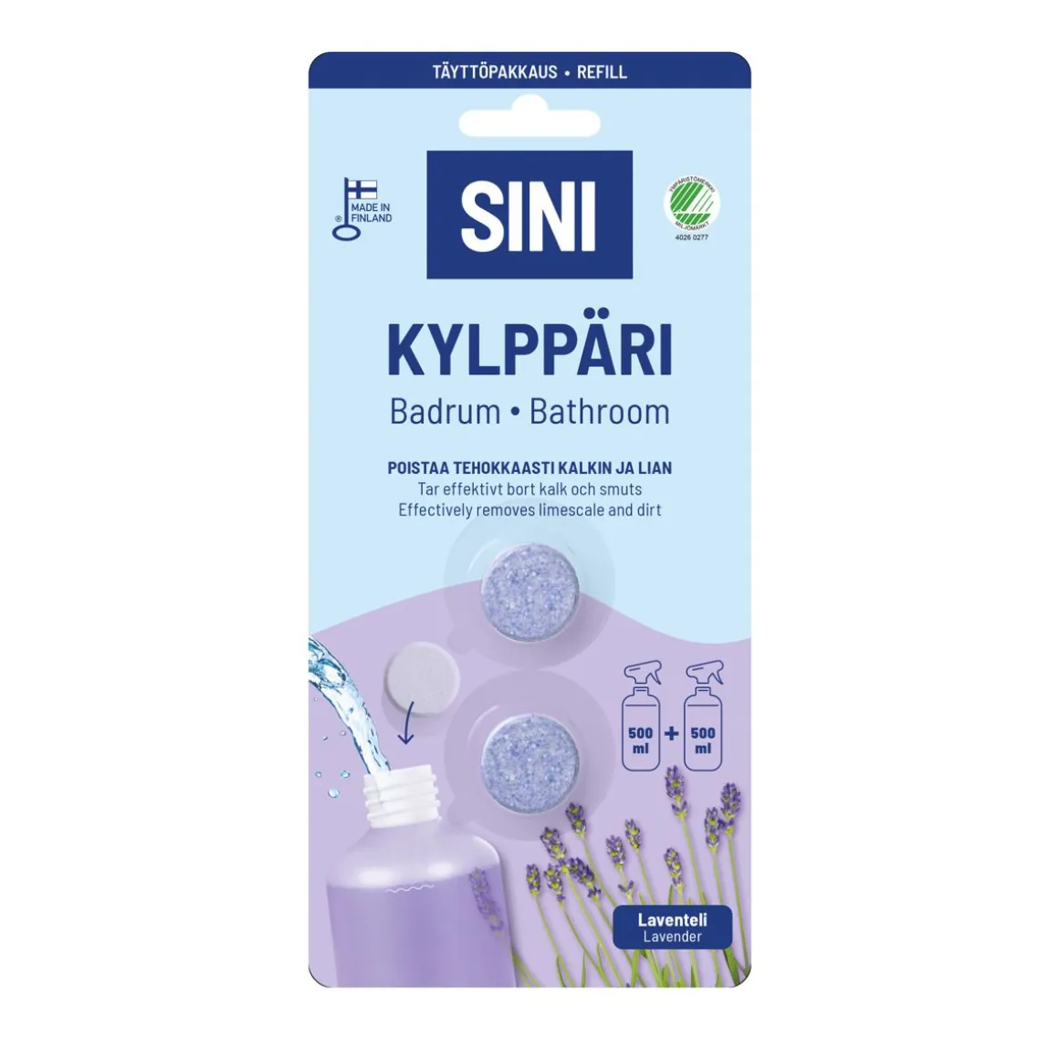 SINI KYLPPÄRI TÄYTTÖPAKKAUS 2 KPL 2 KPL