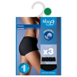 SLOGGI BASIC H SHORT 3-PACK 48 MUSTA