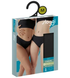 SLOGGI GO CASUAL H MIDI 2-PACK M MUSTA