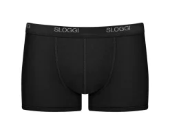 SLOGGI MEN BASIC SHORT BOKSERIT 2-PACK MUSTA L