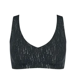 SLOGGI ZERO FEEL 2.0 FESTIVE BRALETTE M BLACK COMBINATION