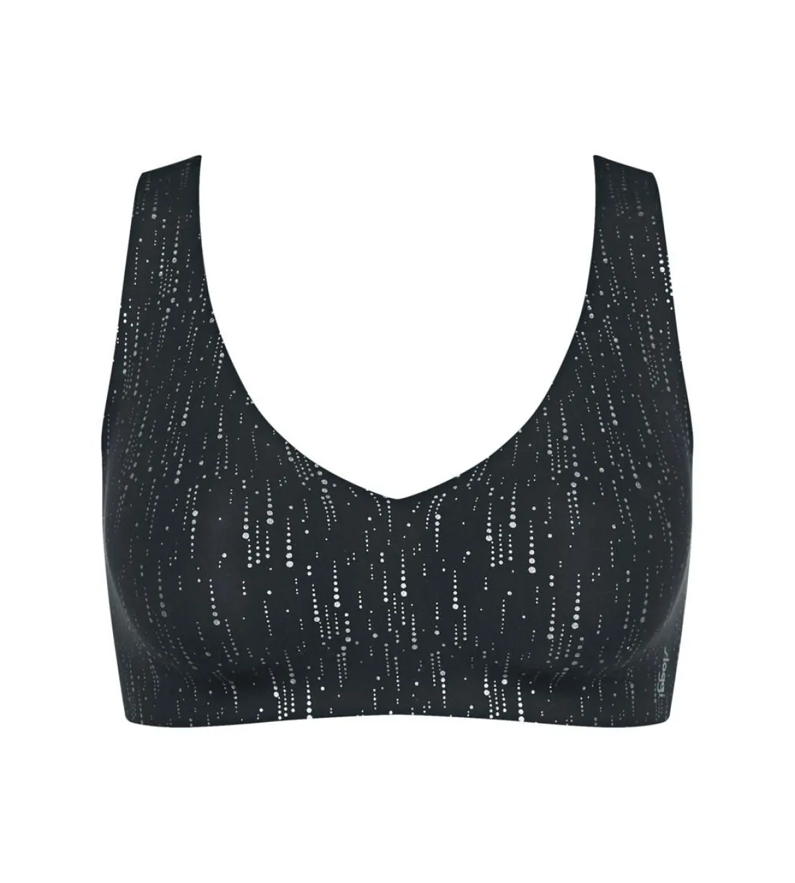 SLOGGI ZERO FEEL 2.0 FESTIVE BRALETTE M BLACK COMBINATION