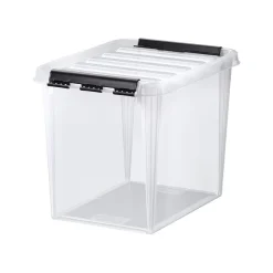 SMARTSTORE CLASSIC 13 L SÄILYTYSLAATIKKO KANNELLA LÄPINÄKYVÄ