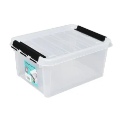 SMARTSTORE CLASSIC 8 L SÄILYTYSLAATIKKO KANNELLA LÄPINÄKYVÄ