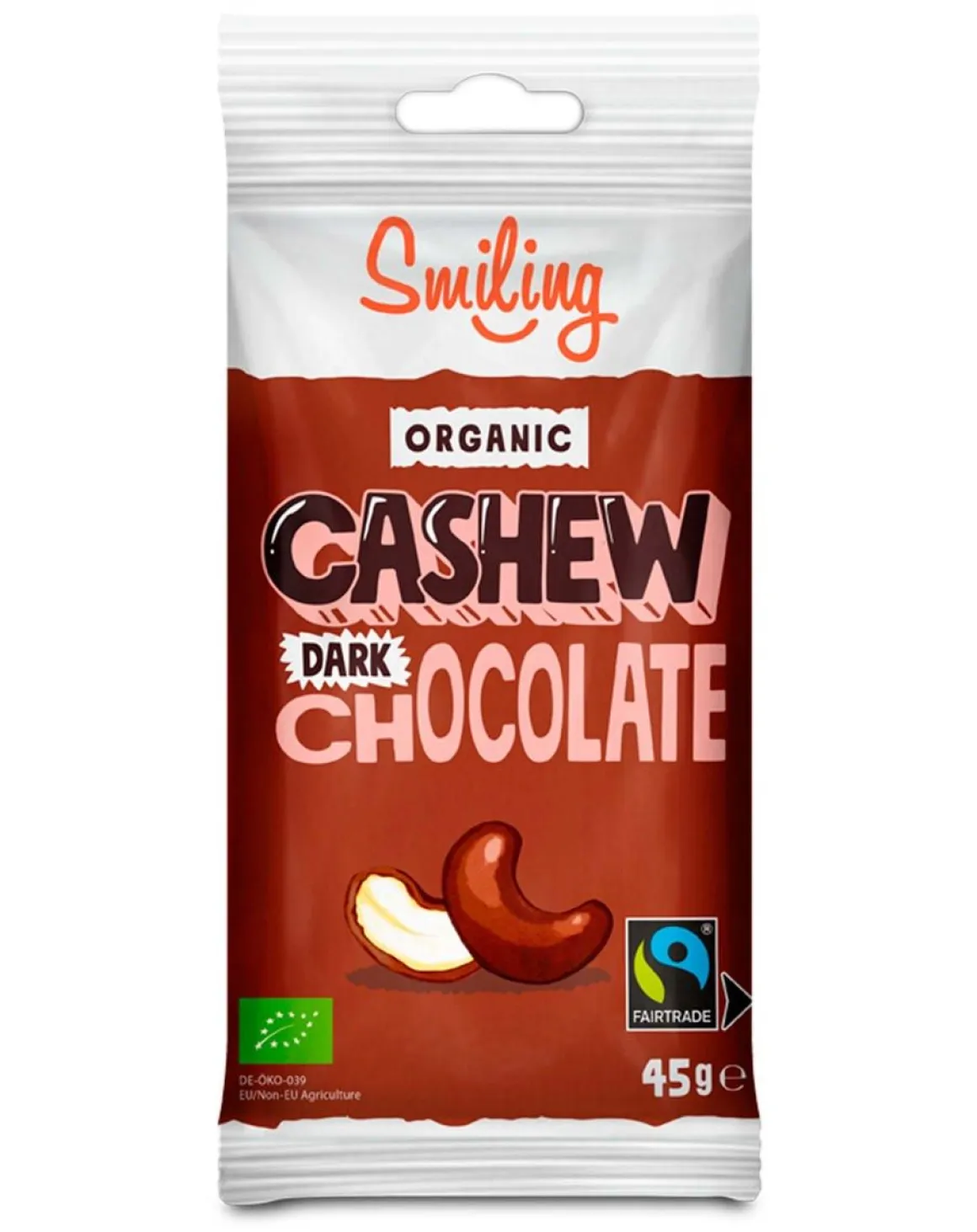 SMILING CASHEWPÄHKINÄ TUMMASUKLAA 45 G
