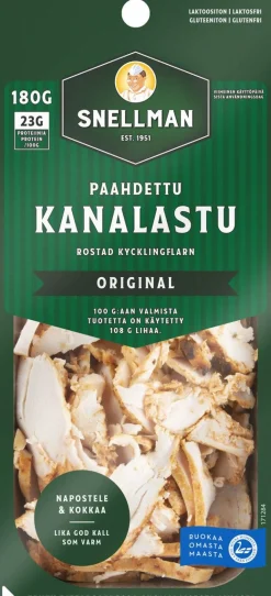 SNELLMAN PAAHDETTU KANALASTU 180 G