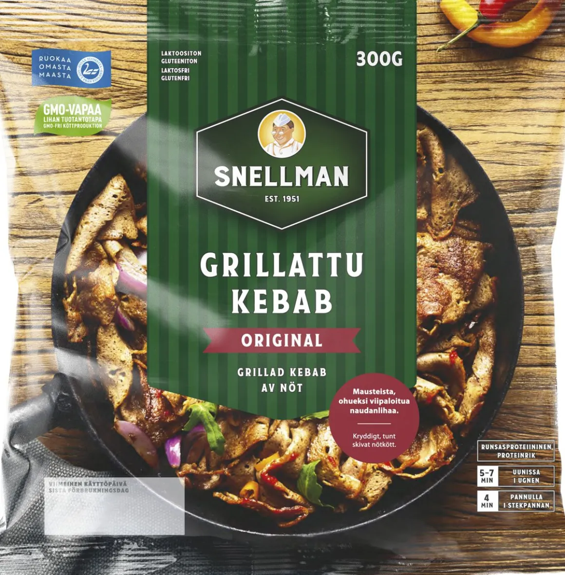 SNELLMAN GRILLATTU KEBAB ORIGINAL 300 G