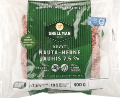 SNELLMAN KEVYT NAUTA-HERNE JAUHIS 7,5% 400 G
